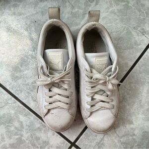 Puma Mayze White Platform Sneakers